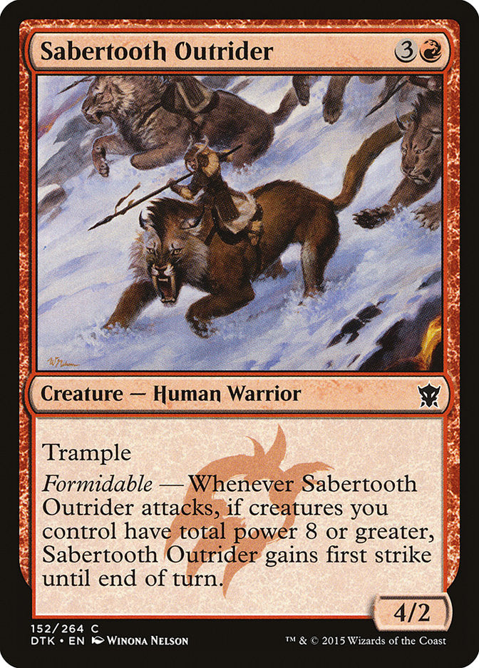 Sabertooth Outrider [Dragons of Tarkir] | Rock City Comics