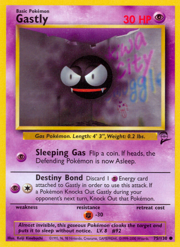 Gastly (75/130) [Base Set 2] | Rock City Comics