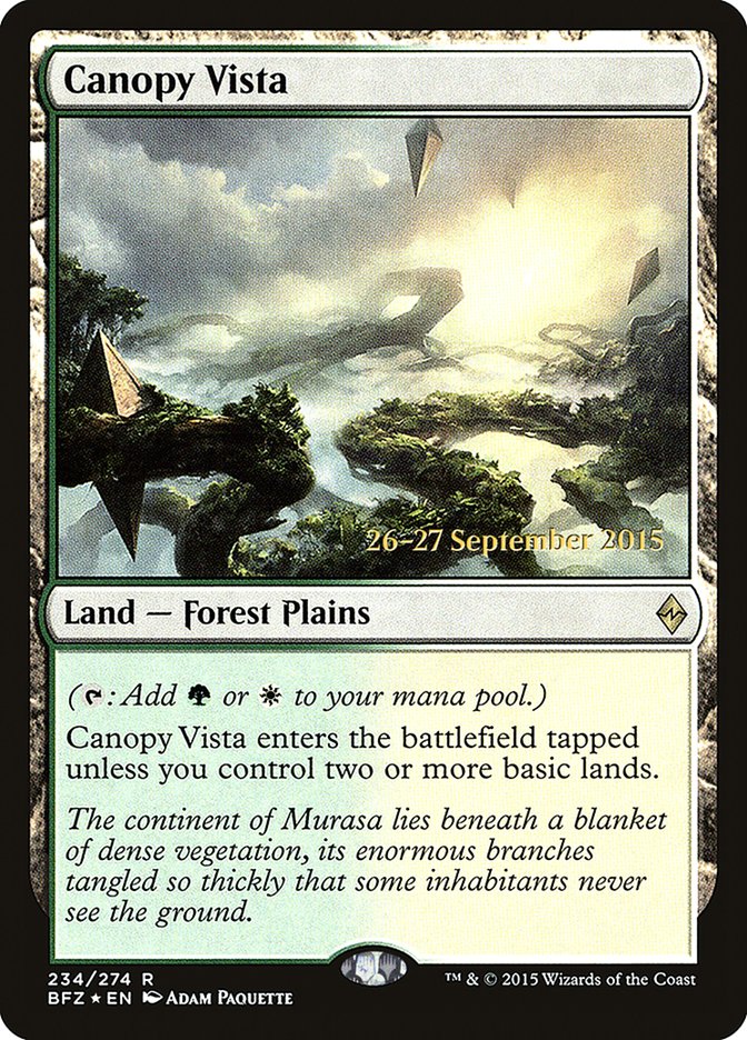 Canopy Vista  [Battle for Zendikar Prerelease Promos] | Rock City Comics