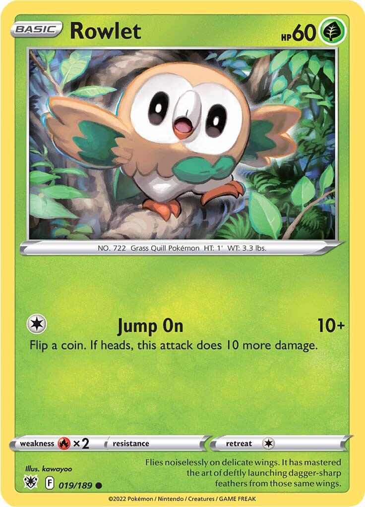 Rowlet (019/189) [Sword & Shield: Astral Radiance] | Rock City Comics