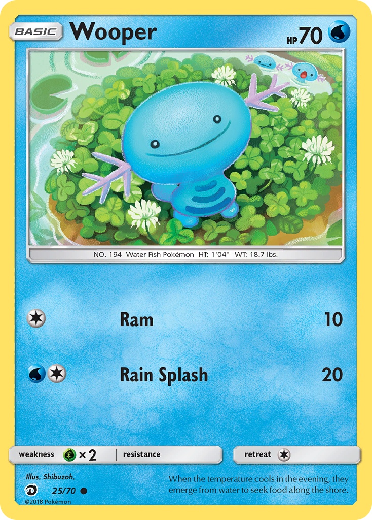 Wooper (25/70) [Sun & Moon: Dragon Majesty] | Rock City Comics