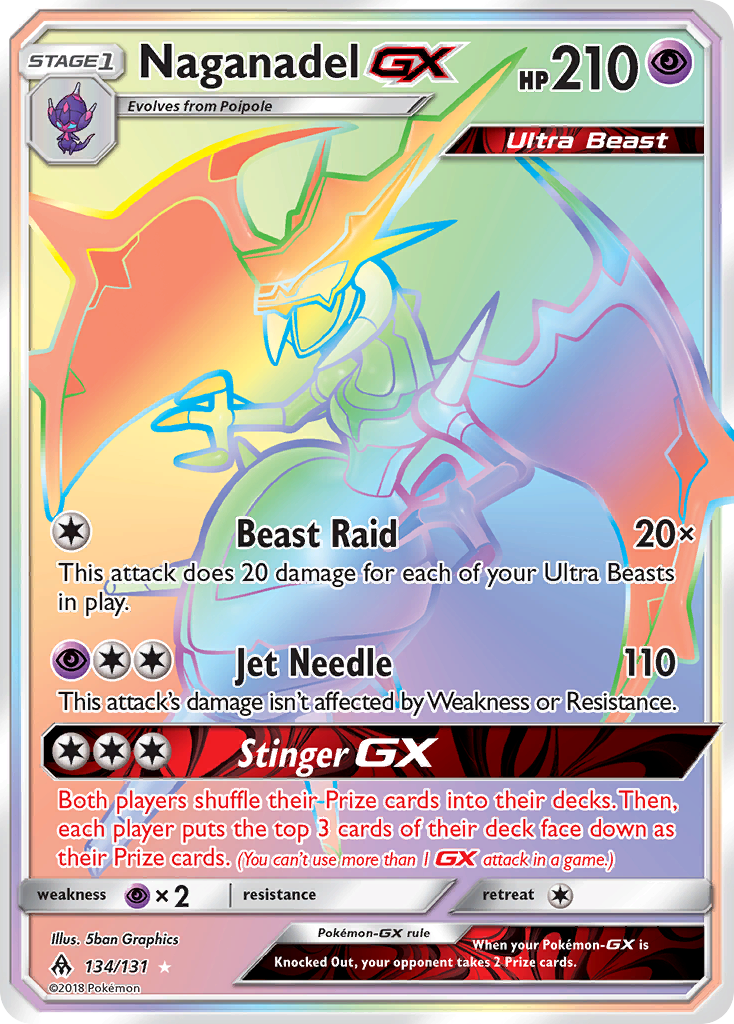 Naganadel GX (134/131) [Sun & Moon: Forbidden Light] | Rock City Comics