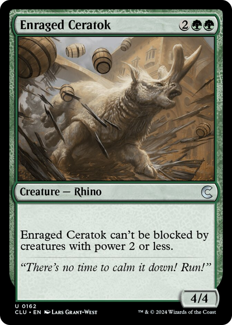 Enraged Ceratok [Ravnica: Clue Edition] | Rock City Comics