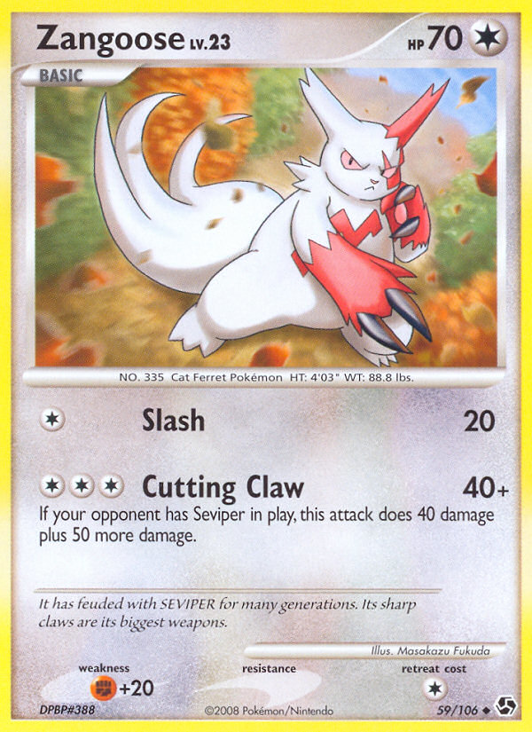 Zangoose (59/106) [Diamond & Pearl: Great Encounters] | Rock City Comics