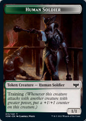 Insect // Human Soldier Double-sided Token [Innistrad: Crimson Vow Tokens] | Rock City Comics