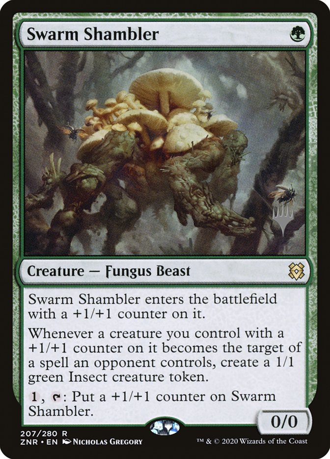 Swarm Shambler (Promo Pack) [Zendikar Rising Promos] | Rock City Comics