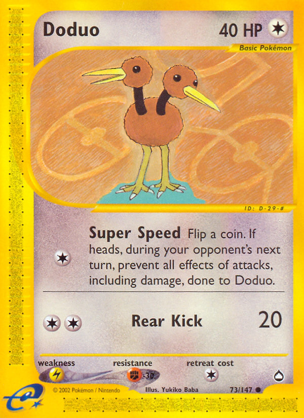 Doduo (73/147) [Aquapolis] | Rock City Comics