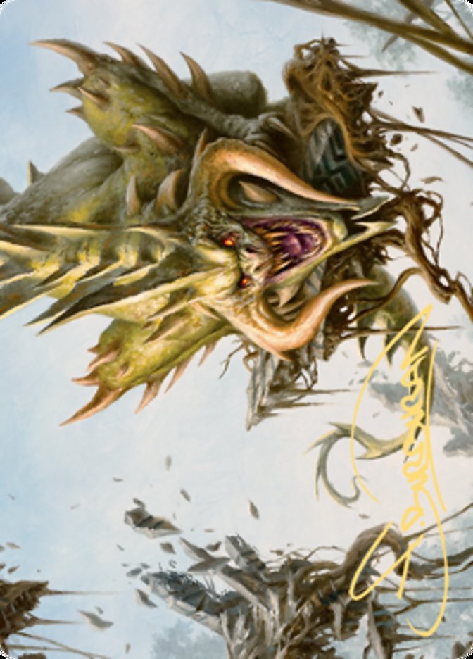 Canopy Baloth Art Card (Gold-Stamped Signature) [Zendikar Rising Art Series] | Rock City Comics