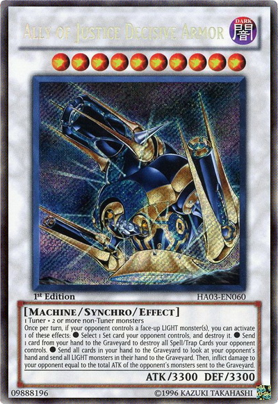 Ally of Justice Decisive Armor [HA03-EN060] Secret Rare | Rock City Comics