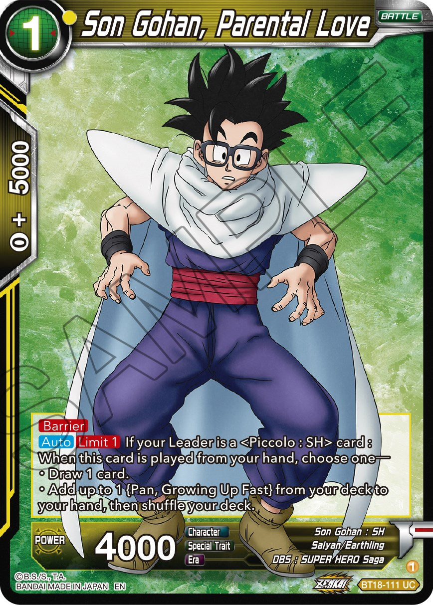 Son Gohan, Parental Love (BT18-111) [Dawn of the Z-Legends] | Rock City Comics