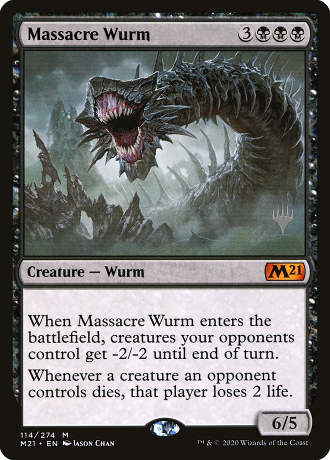 Massacre Wurm (Promo Pack) [Core Set 2021 Promos] | Rock City Comics