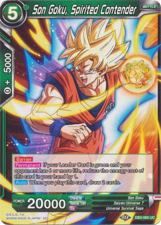 Son Goku, Spirited Contender [DB2-065] | Rock City Comics