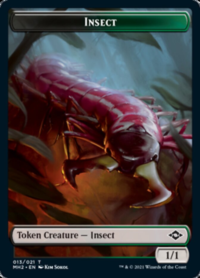 Insect Token // Treasure Token (21) [Modern Horizons 2 Tokens] | Rock City Comics