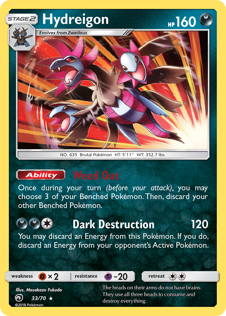 Hydreigon (33/70) [Sun & Moon: Dragon Majesty] | Rock City Comics