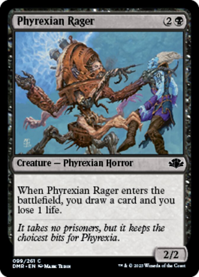 Phyrexian Rager [Dominaria Remastered] | Rock City Comics