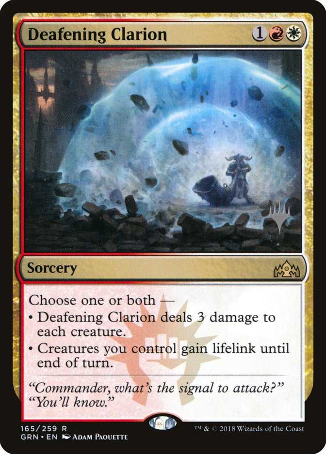 Deafening Clarion (Promo Pack) [Guilds of Ravnica Promos] | Rock City Comics