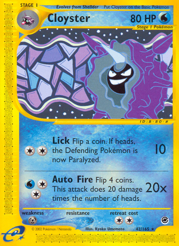 Cloyster (42/165) [Expedition: Base Set] | Rock City Comics