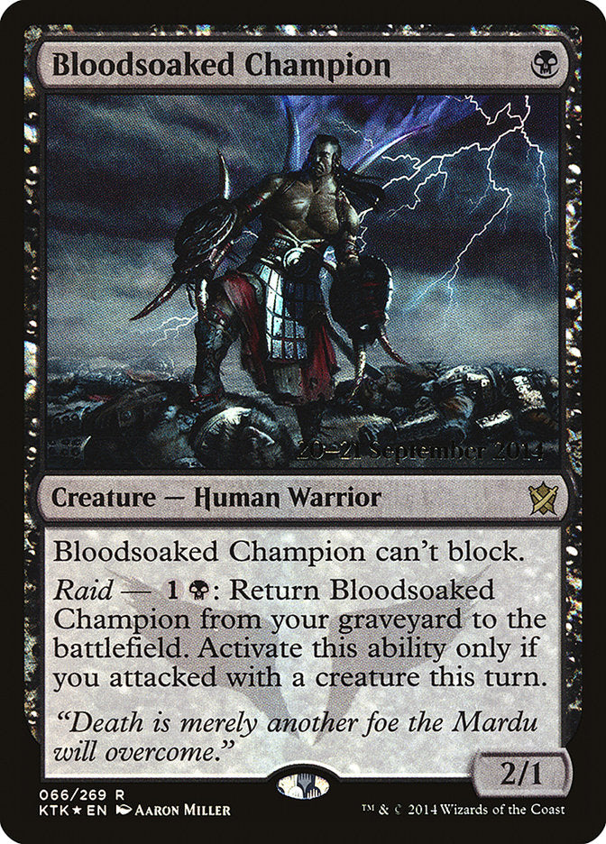 Bloodsoaked Champion  [Khans of Tarkir Prerelease Promos] | Rock City Comics