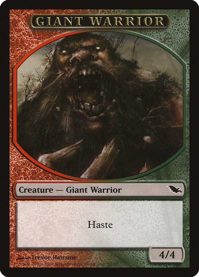 Giant Warrior [Shadowmoor Tokens] | Rock City Comics