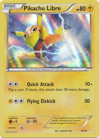 Pikachu Libre (30/30) [XY: Trainer Kit 3 - Pikachu Libre] | Rock City Comics