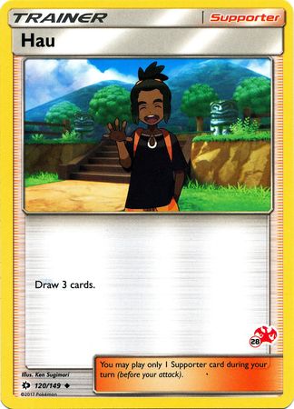 Hau (120/149) (Charizard Stamp #28) [Battle Academy 2020] | Rock City Comics