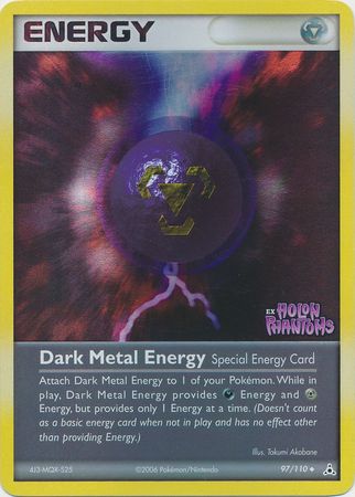 Dark Metal Energy (97/110) (Stamped) [EX: Holon Phantoms] | Rock City Comics