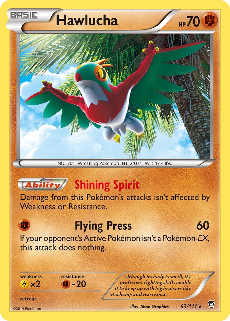 Hawlucha (63/111) (Cosmos Holo) (Blister Exclusive) [XY: Furious Fists] | Rock City Comics