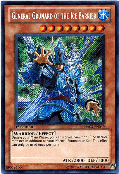 General Grunard of the Ice Barrier [HA03-EN049] Secret Rare | Rock City Comics