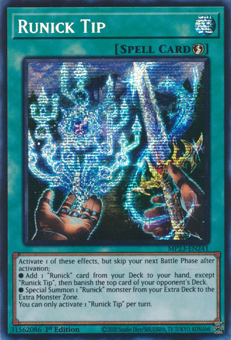 Runick Tip [MP23-EN241] Prismatic Secret Rare | Rock City Comics