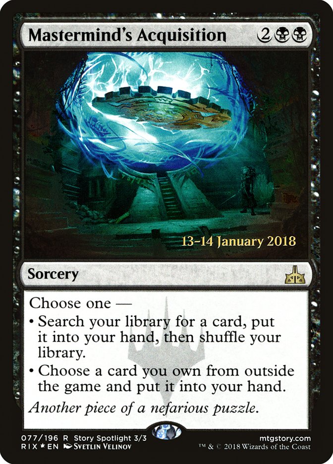 Mastermind's Acquisition [Rivals of Ixalan Prerelease Promos] | Rock City Comics