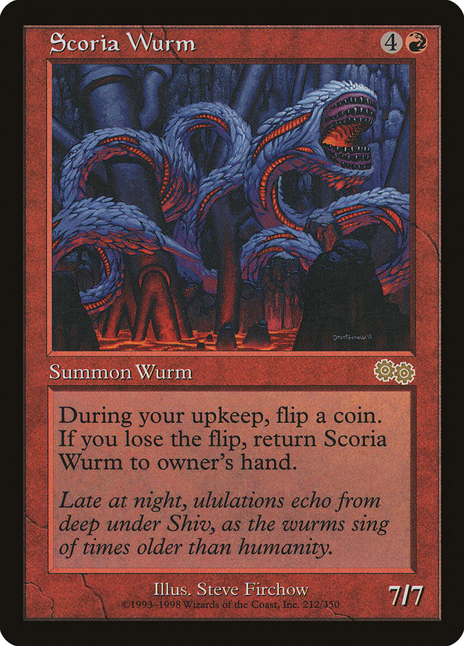 Scoria Wurm [Urza's Saga] | Rock City Comics