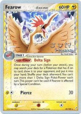 Fearow (18/100) (Delta Species) (Flyvees - Jun Hasebe) [World Championships 2007] | Rock City Comics