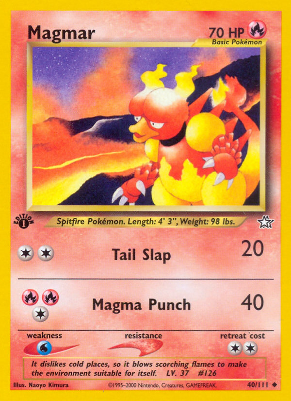 Magmar (40/111) [Neo Genesis 1st Edition] | Rock City Comics