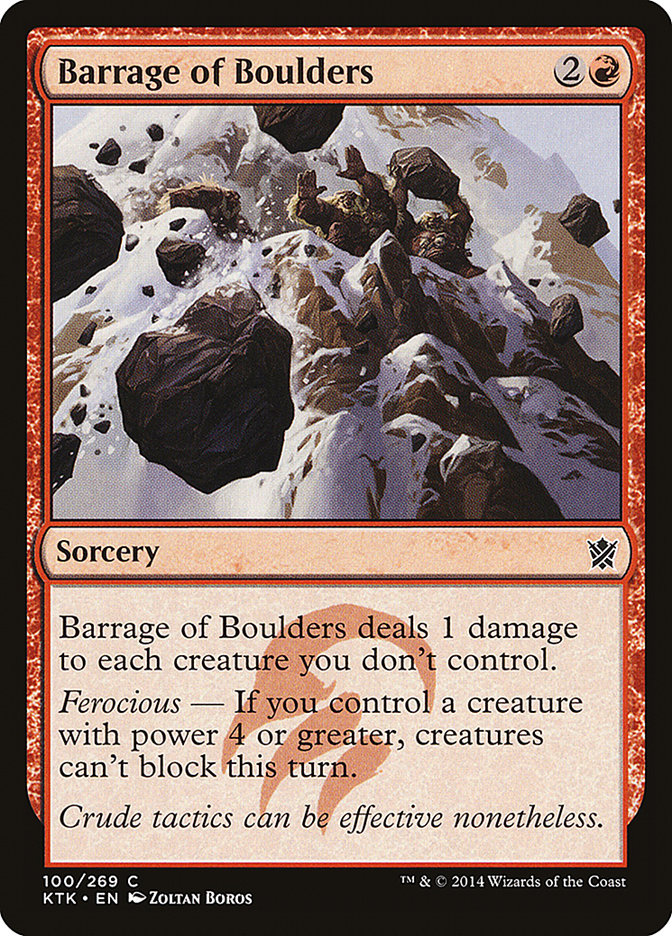 Barrage of Boulders [Khans of Tarkir] | Rock City Comics