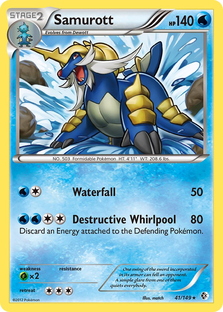 Samurott(41/149) (Theme Deck Exclusive) [Black & White: Boundaries Crossed] | Rock City Comics