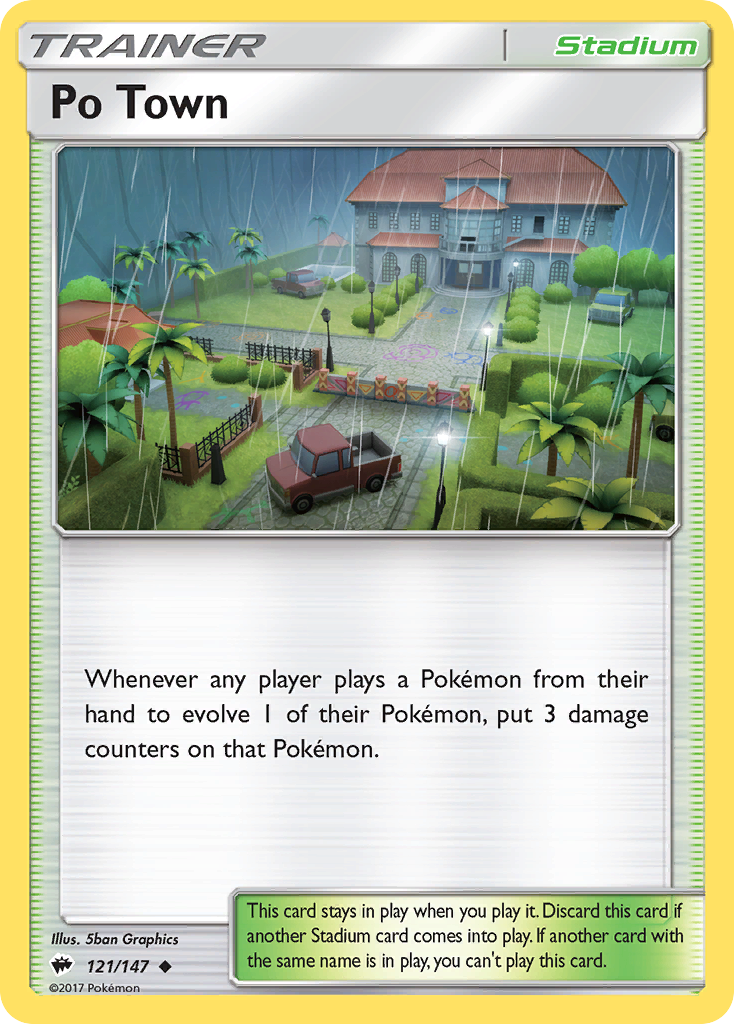 Po Town (121/147) [Sun & Moon: Burning Shadows] | Rock City Comics