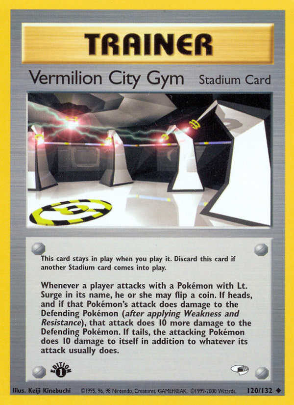 Vermilion City Gym (120/132) [Gym Heroes 1st Edition] | Rock City Comics