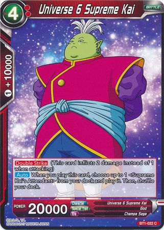 Universe 6 Supreme Kai [BT1-022] | Rock City Comics