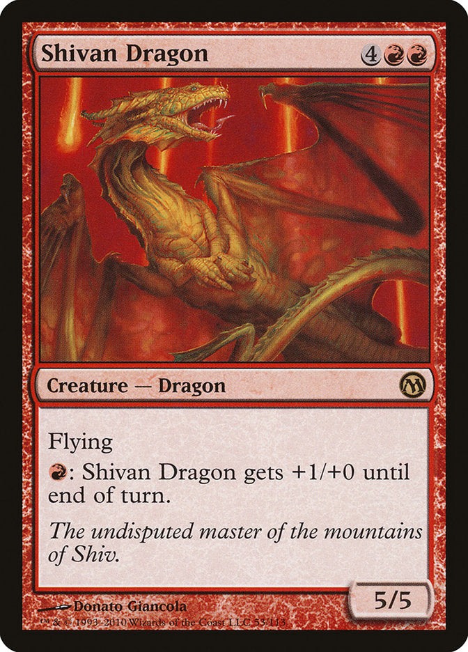 Shivan Dragon [Duels of the Planeswalkers] | Rock City Comics