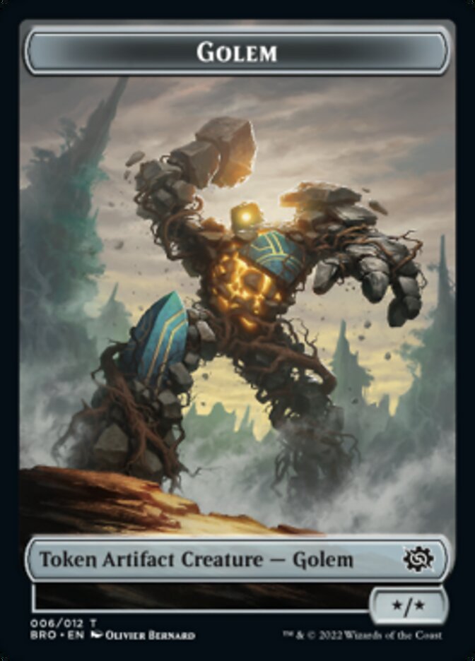 Golem Token [The Brothers' War Tokens] | Rock City Comics