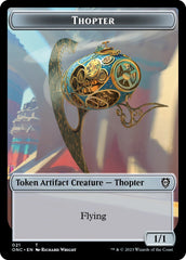 Myr // Thopter Double-Sided Token [Phyrexia: All Will Be One Commander Tokens] | Rock City Comics