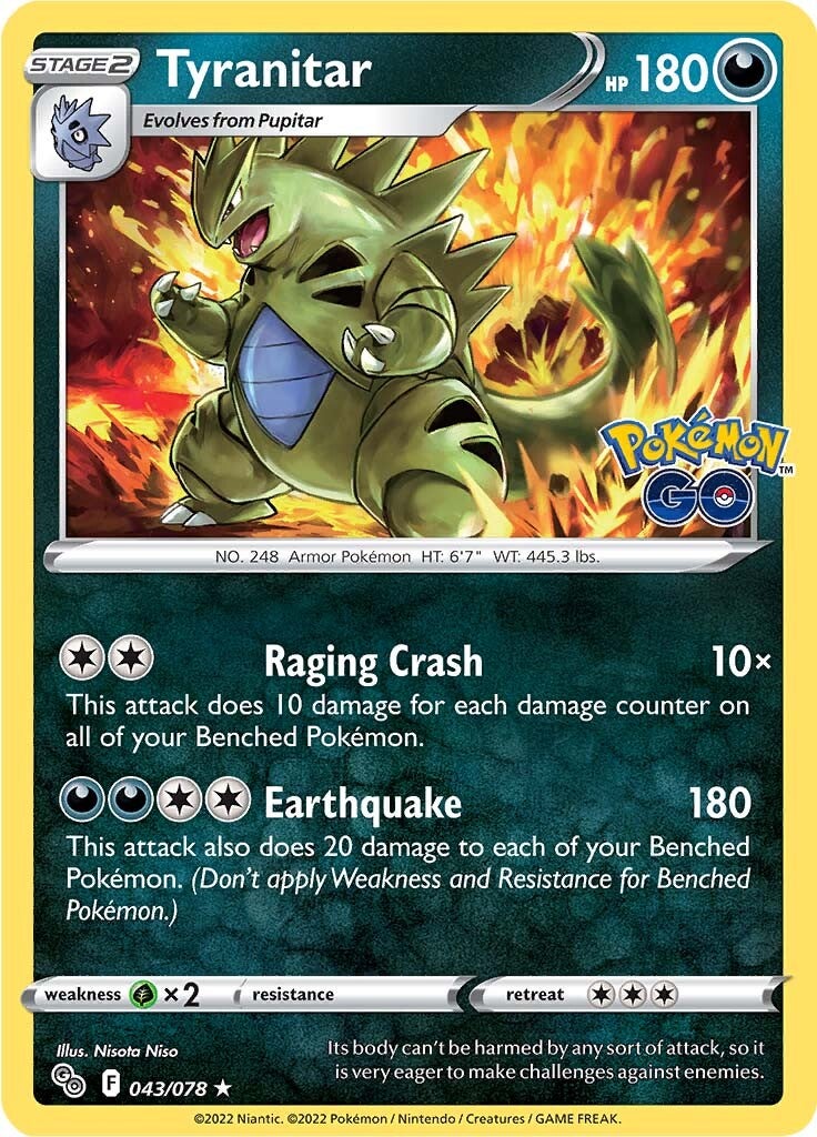 Tyranitar (043/078) [Pokémon GO] | Rock City Comics