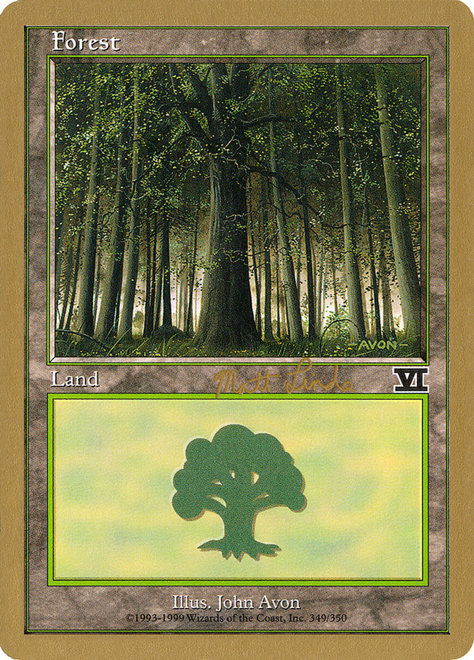 Forest (ml349) (Matt Linde) [World Championship Decks 1999] | Rock City Comics