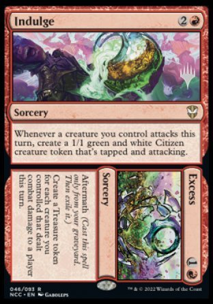 Indulge // Excess (Promo Pack) [Streets of New Capenna Commander Promos] | Rock City Comics