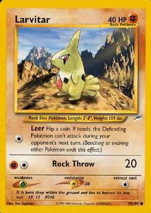 Larvitar (70/105) [Neo Destiny Unlimited] | Rock City Comics