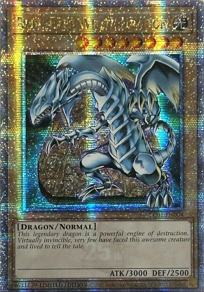 Blue-Eyes White Dragon (25th Anniversary) [LC01-EN004] Quarter Century Secret Rare | Rock City Comics