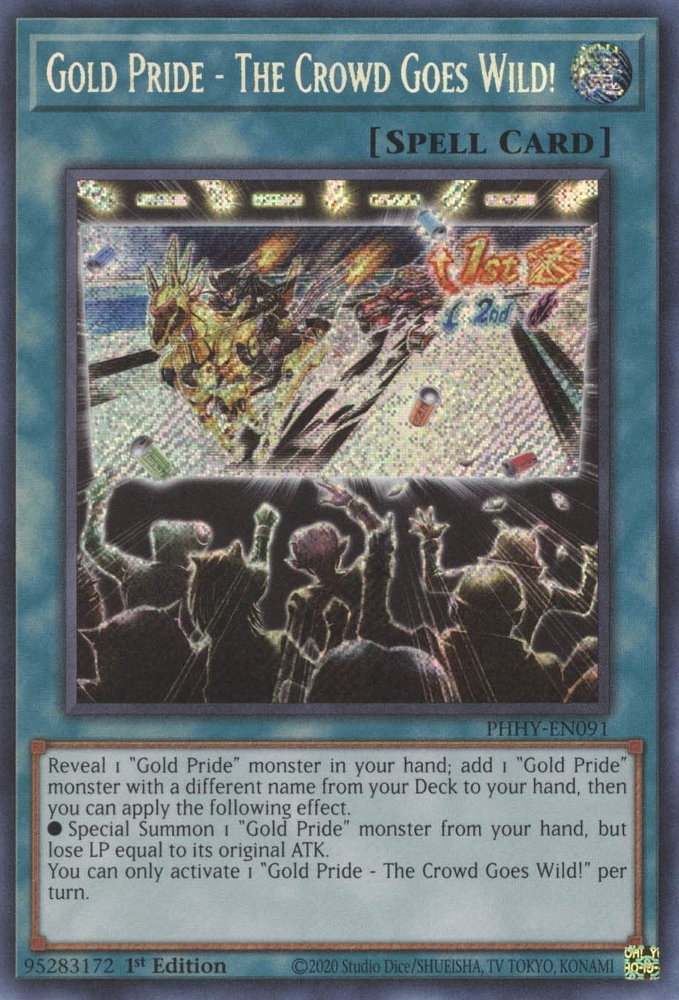 Gold Pride - The Crowd Goes Wild! [PHHY-EN091] Secret Rare | Rock City Comics