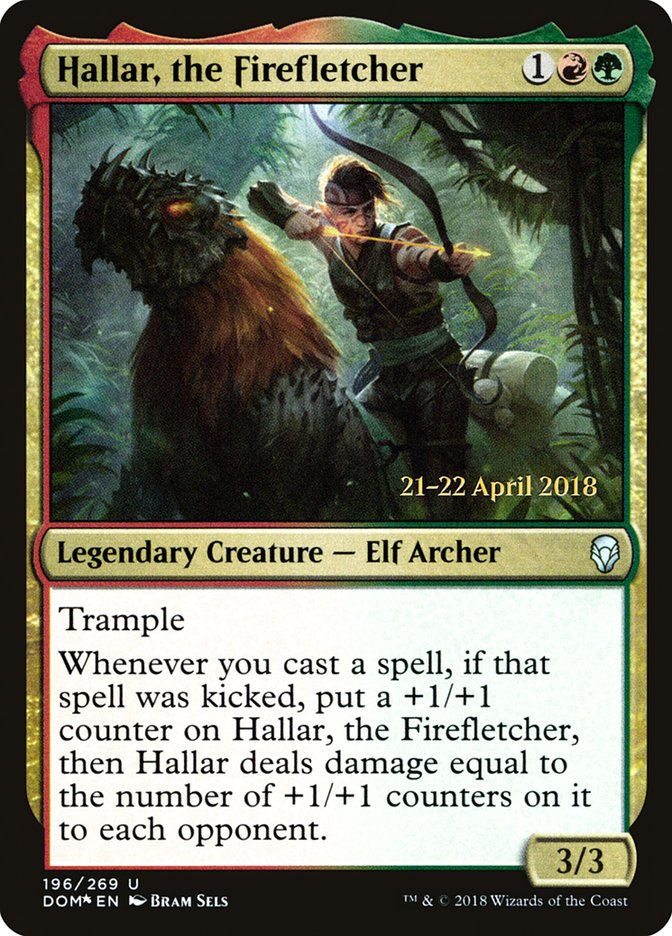 Hallar, the Firefletcher  [Dominaria Prerelease Promos] | Rock City Comics