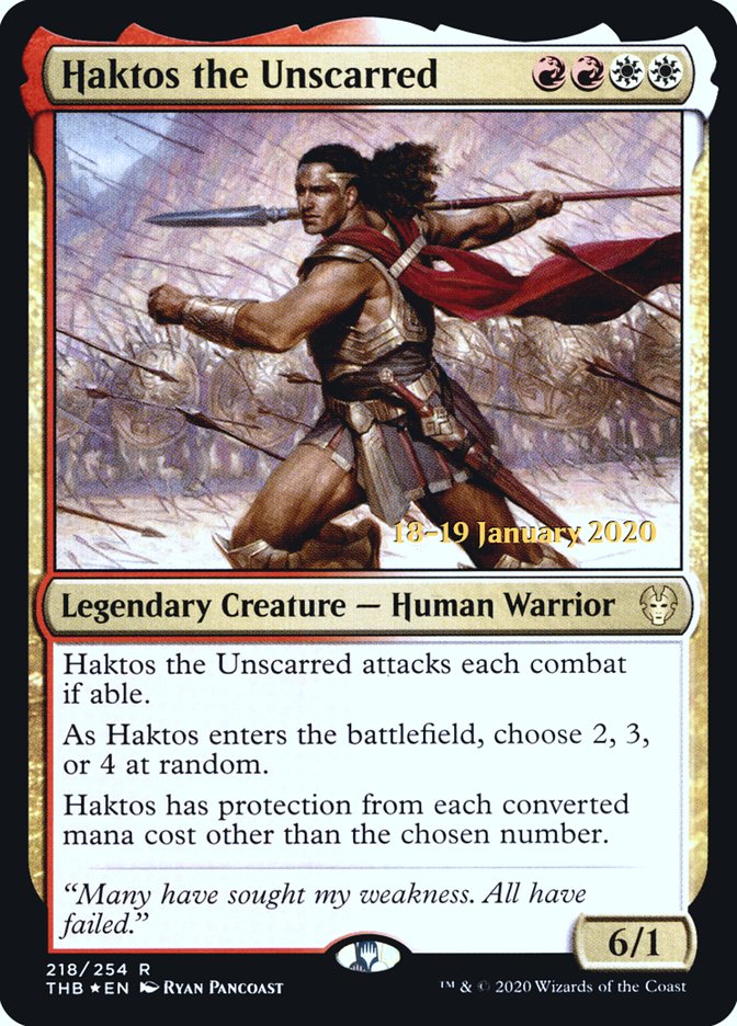 Haktos the Unscarred [Theros Beyond Death Prerelease Promos] | Rock City Comics