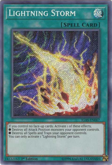 Lightning Storm [IGAS-EN067] Secret Rare | Rock City Comics